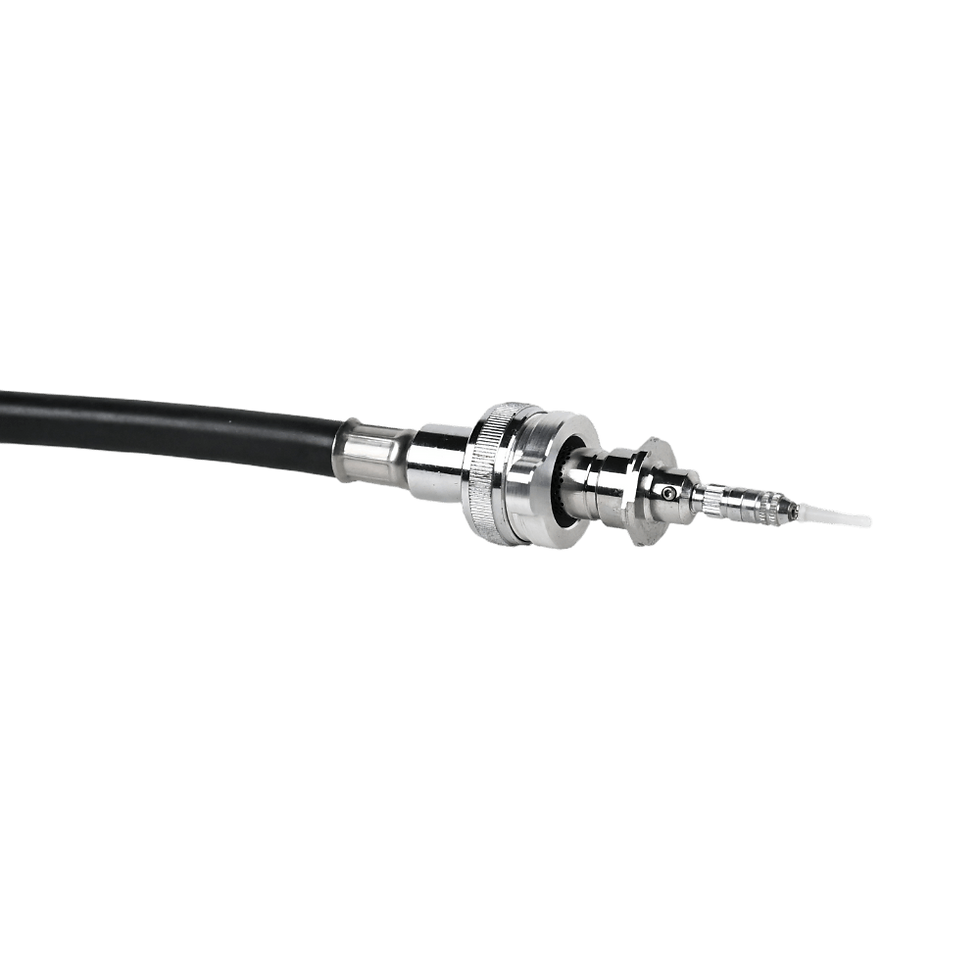 Thumbnail: Isolating Poseidon second stage low pressure valve housing assembly using specialized leak testing tool.