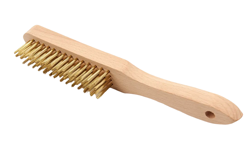 Cylinder valve thread cleaning brush.