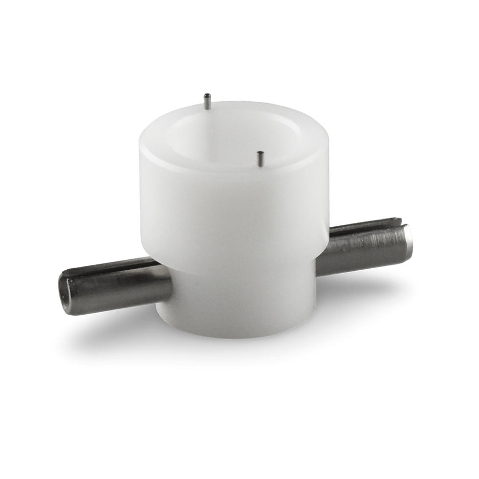 Thumbnail: Aqualung power line inflator bezel tool showing the acetal body and stainless steel grip handles.