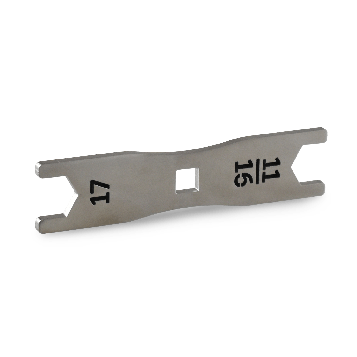 Thin spanner wrench 17mm and 11/16 inch.
