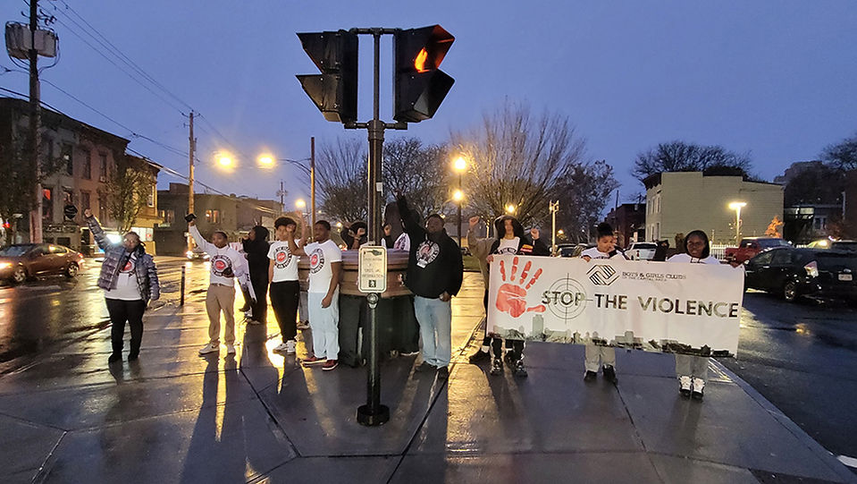 Standing at Dana Park during the Stop The Violence event in Albany, NY on Nov. 10, 2025