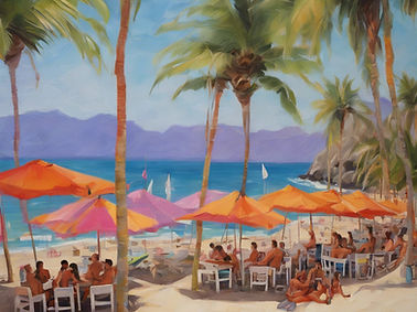 in tropical design, a gay beach club in