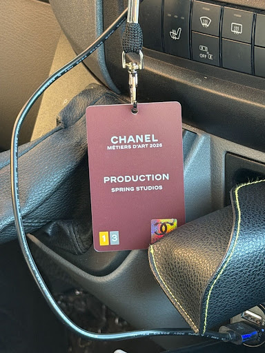 Chanel backstage pass for video production