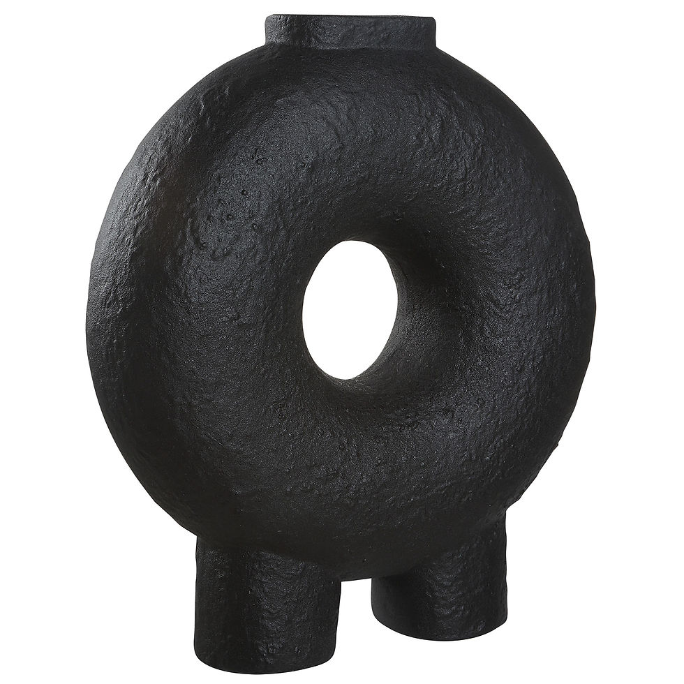 Thumbnail: EZRA - BLACK CERAMIC VASE