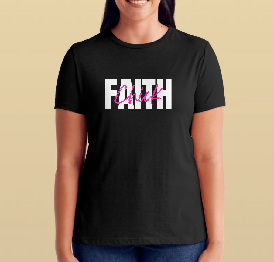 FAITH CHICK TEE-Black