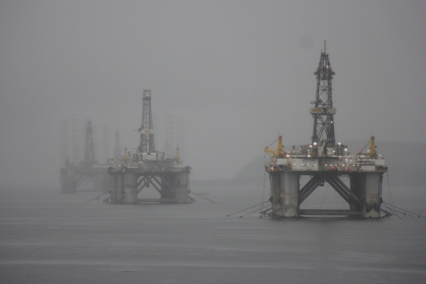 Rigs in the Mist