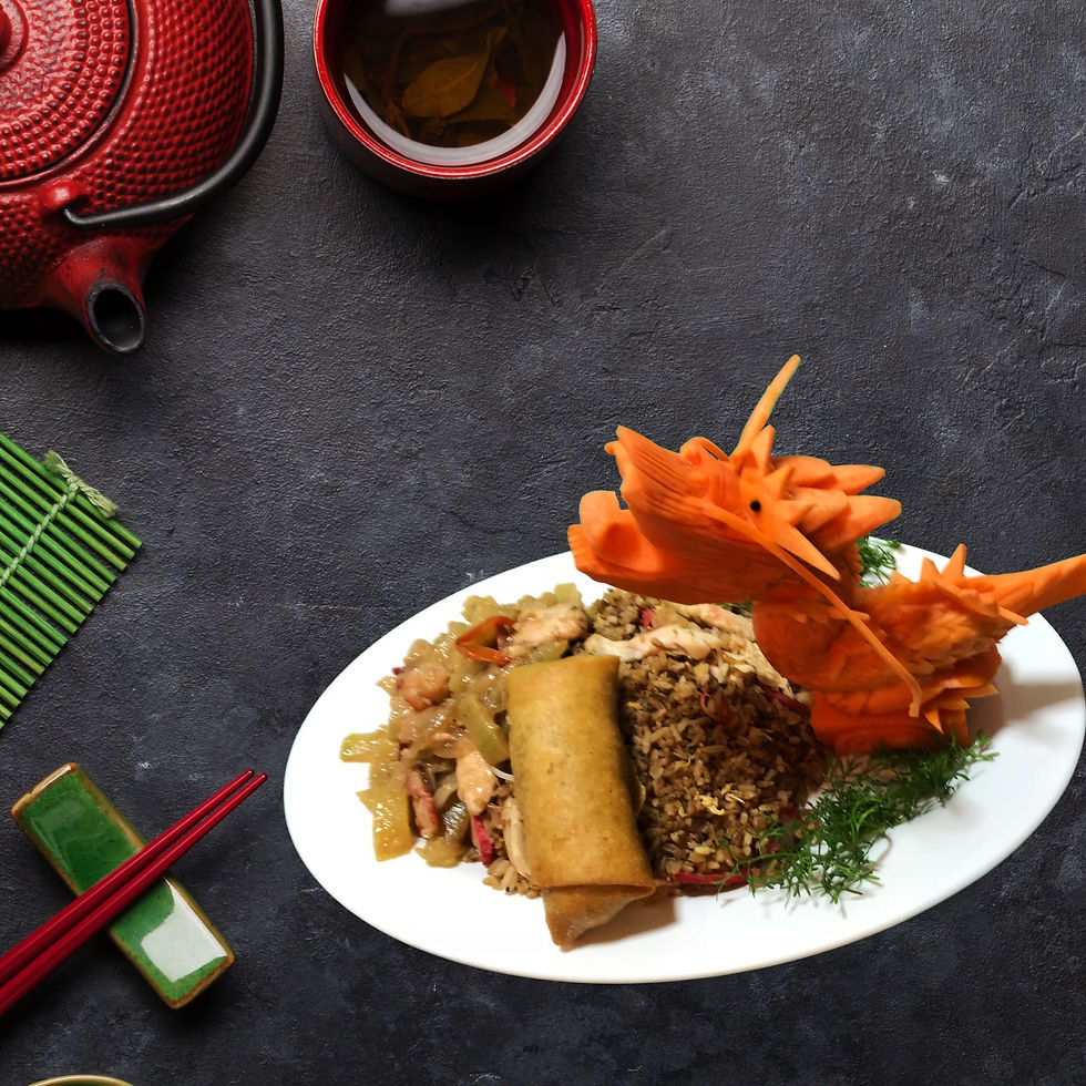 Bandeja con Egg Roll image