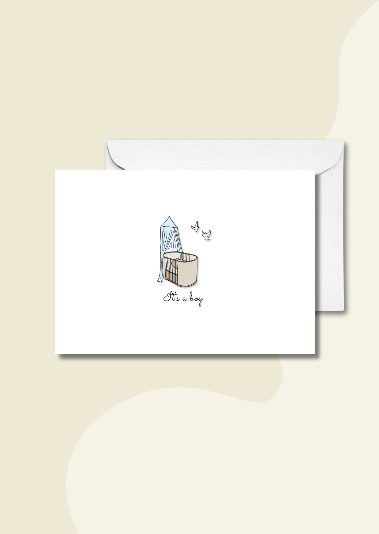 Wenskaart - It's a boy