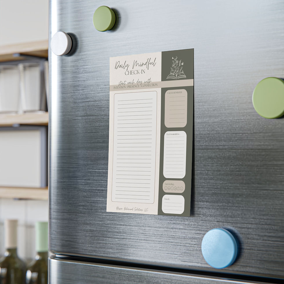 Thumbnail: Daily Mindful Checklist Post-It Note Pad – Lined Notes & Mini Reminder Tabs