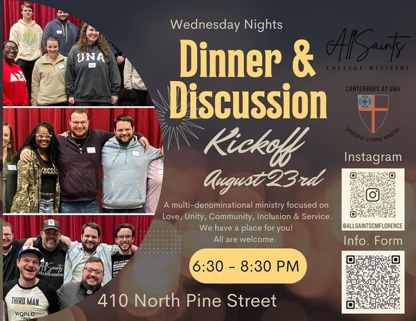 All Saints College Ministry Dinner & Discussion Kickoff