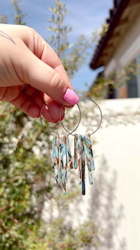 Thumbnail: Can It Be Aqua Marble Dangle Earrings
