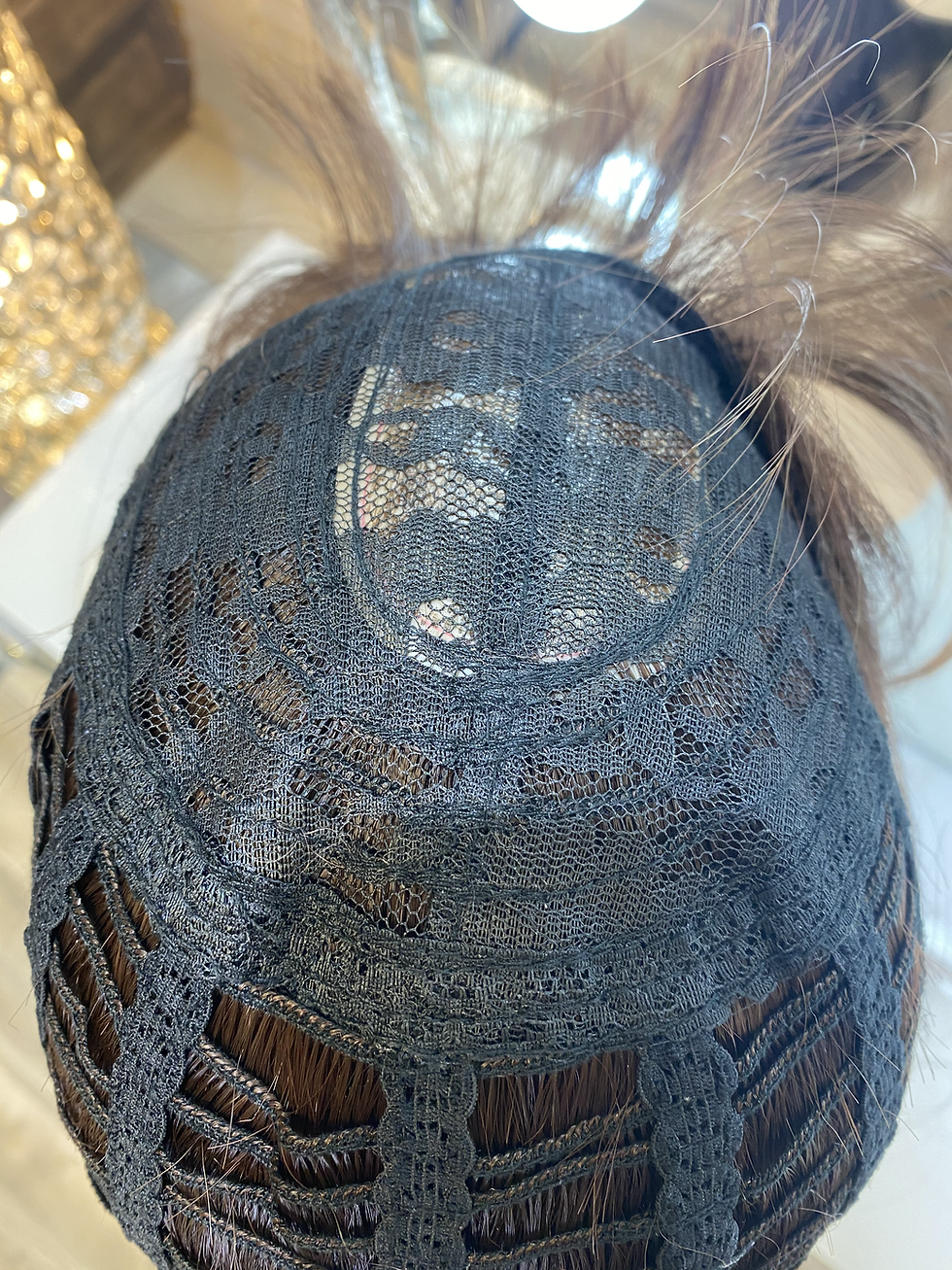 Miniatura: Medium Brown Wavy Fibre Wig