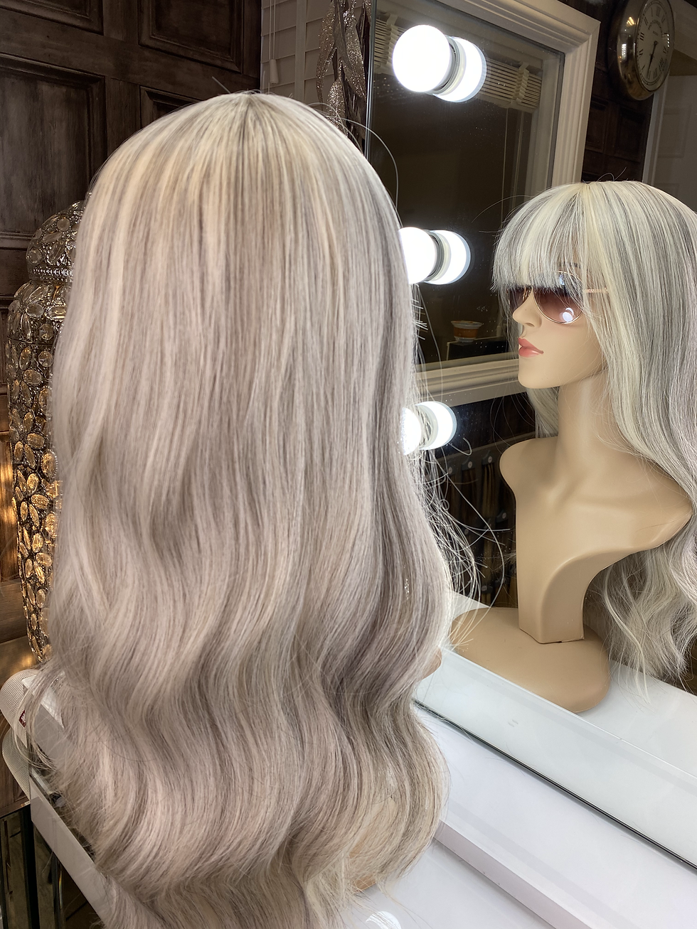 Miniatura: Platinum Ash Blonde Fibre Wig