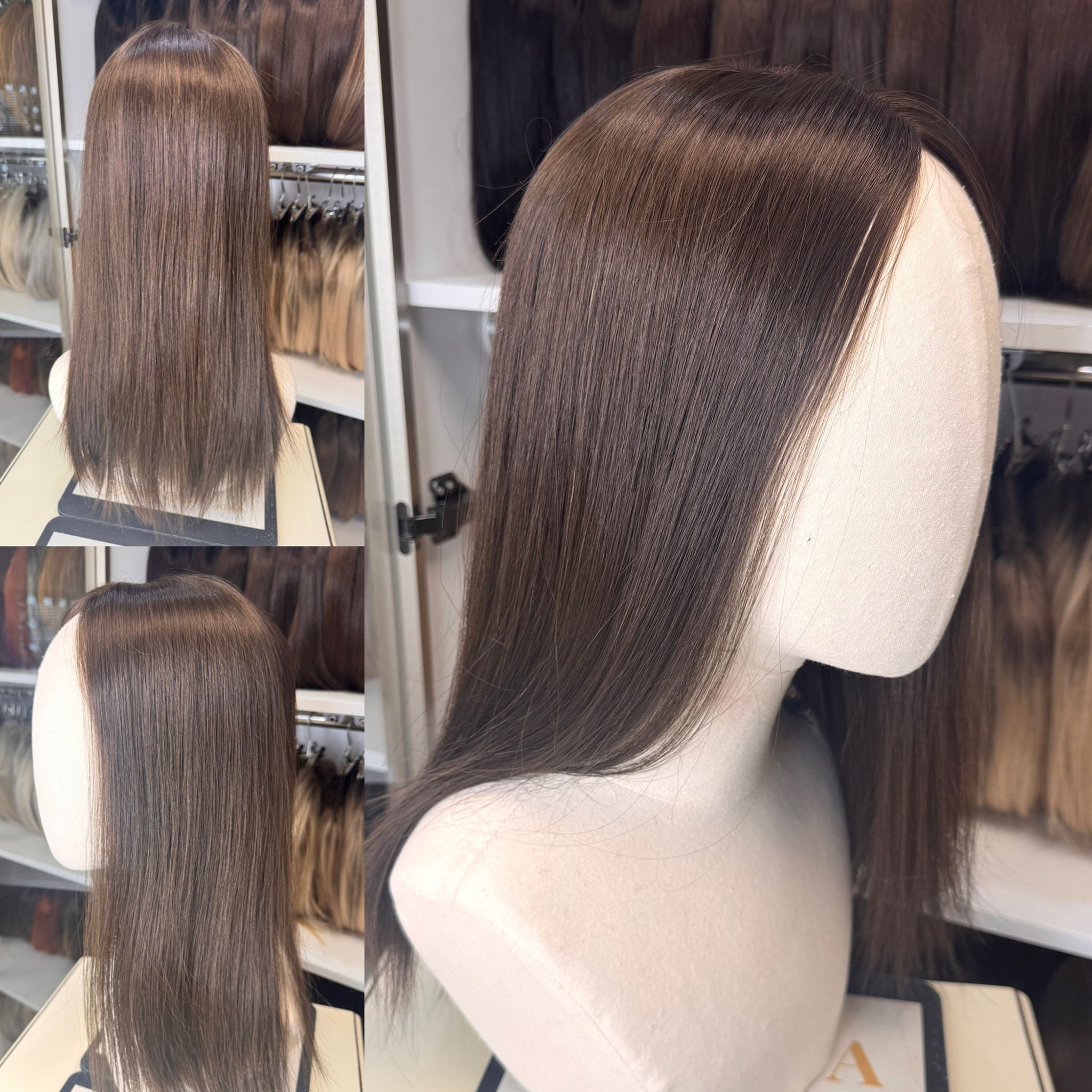 Godiva Human Hair Topper - Lace low density