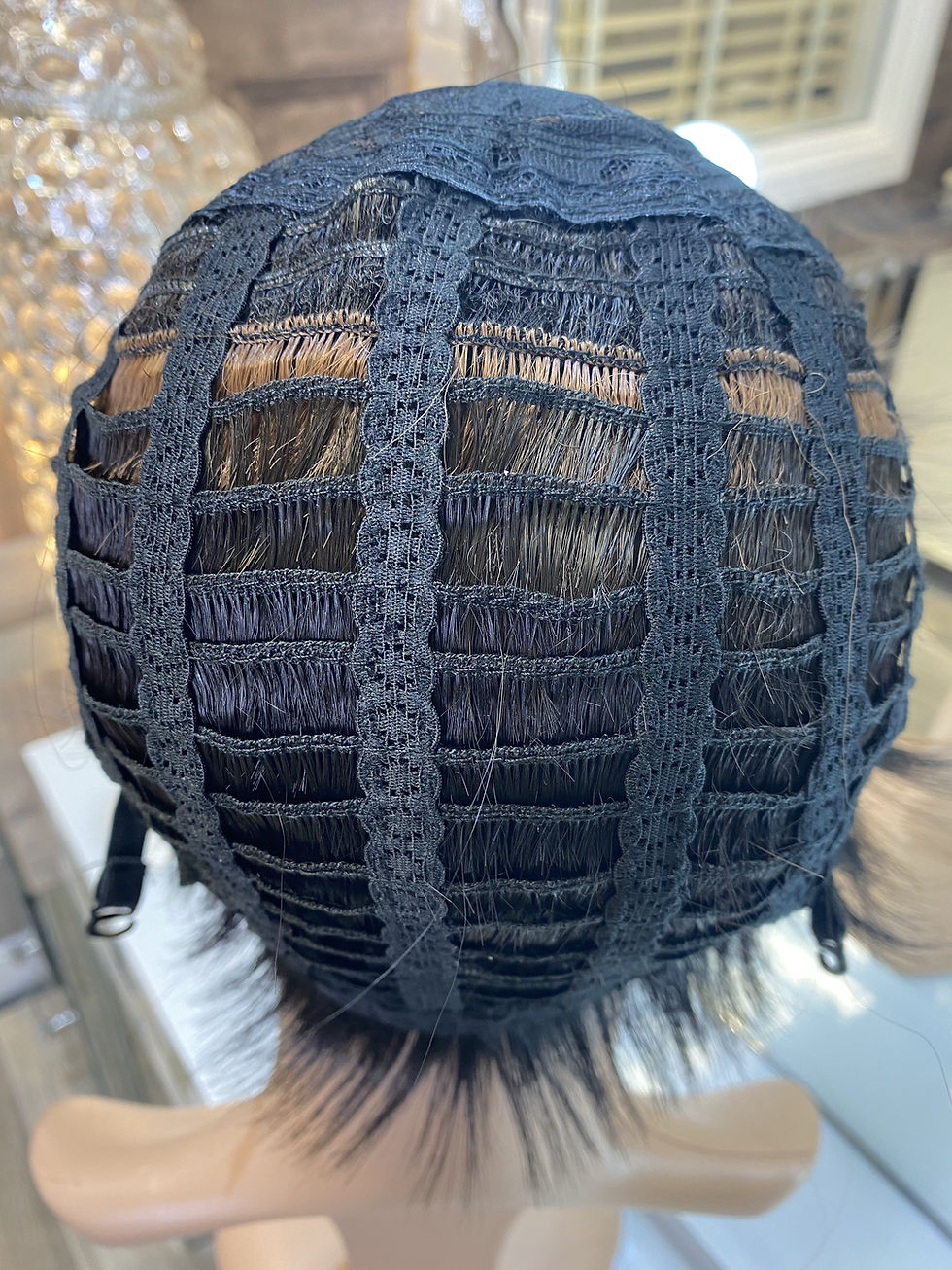 Miniatura: Dark Brown Pixie Cut Fibre Wig