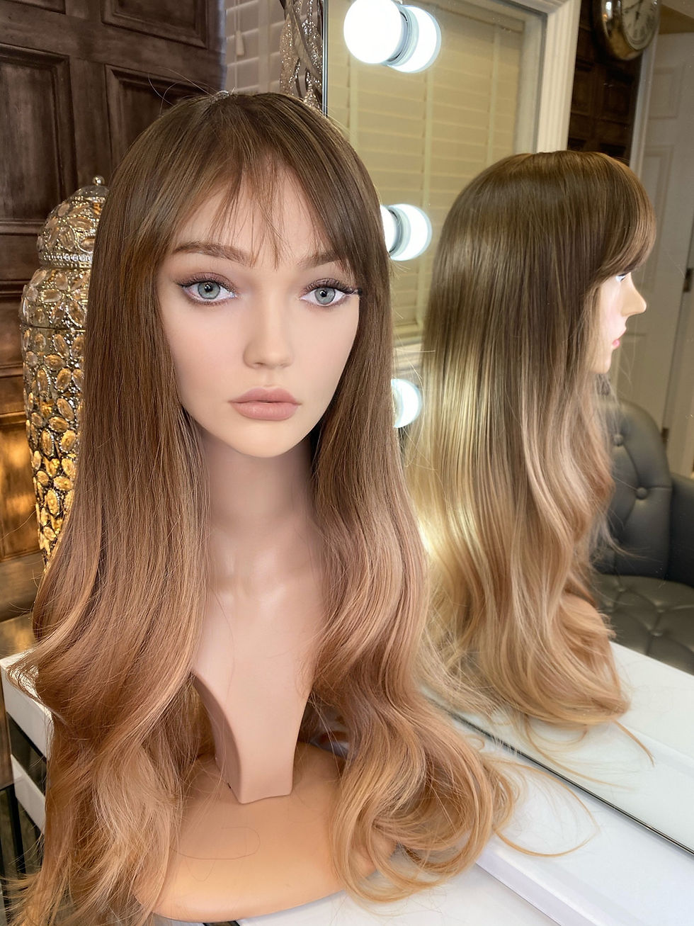 Miniatura: Caramel Honey Blonde Fibre Wig