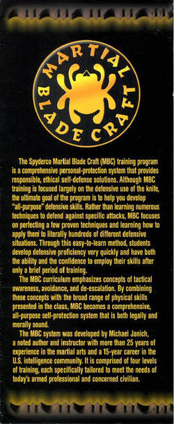 Spyderco Martial Blade Craft Flyer