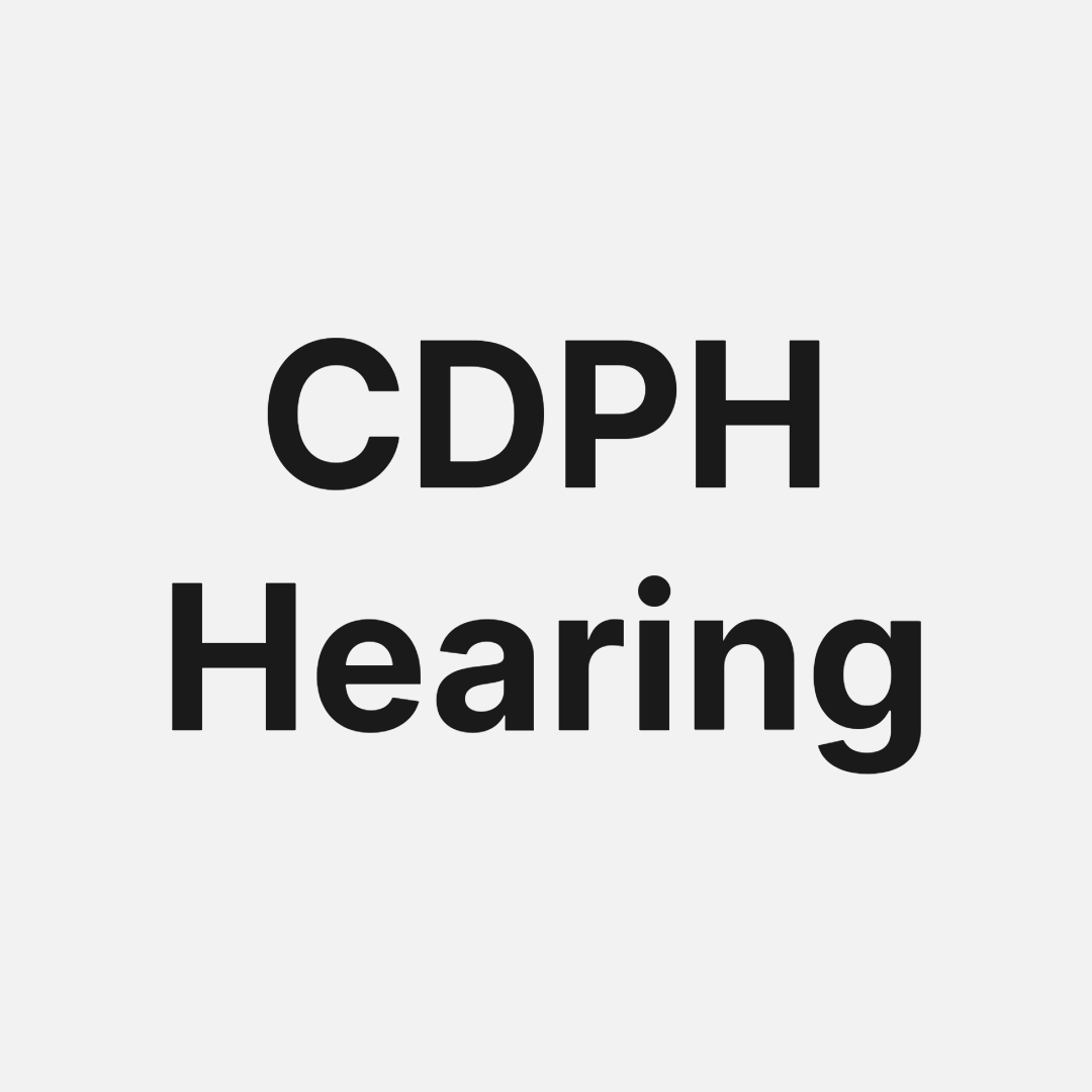 CDPH Hearing