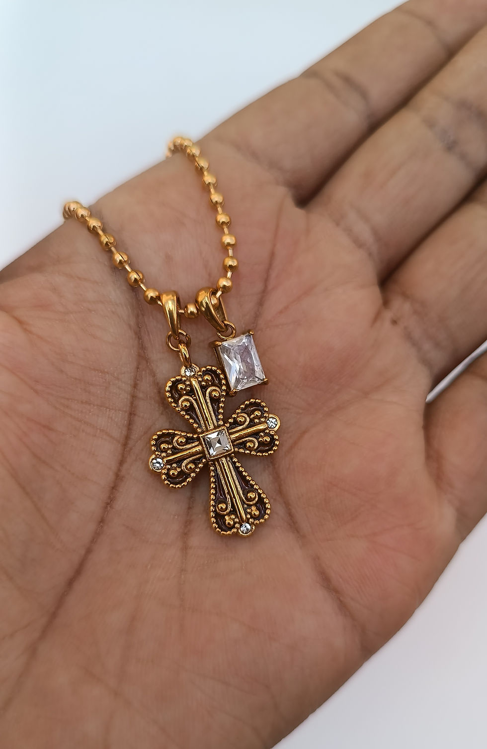 Thumbnail: Atarah Cross Necklace 