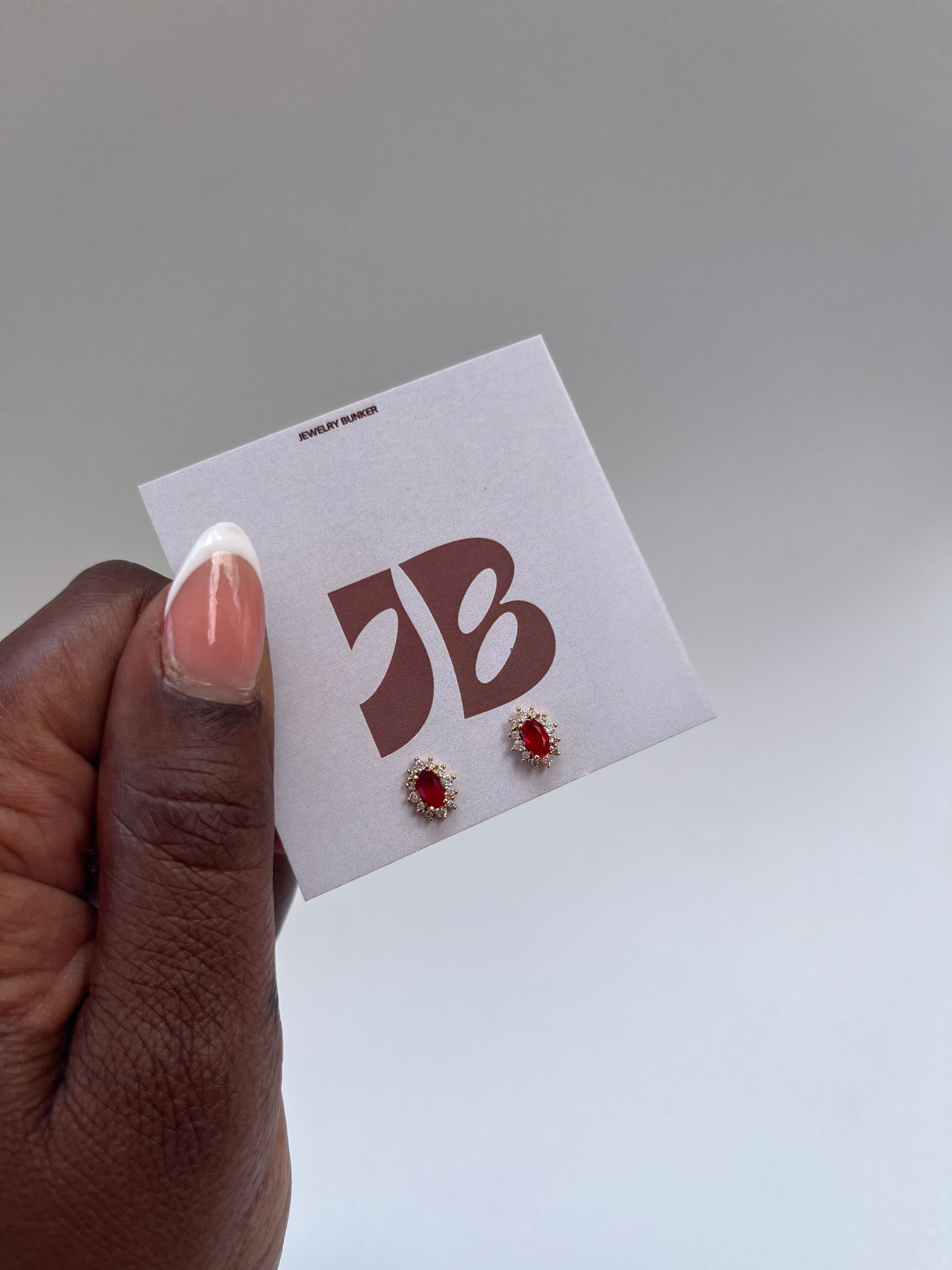 Crimson Studs