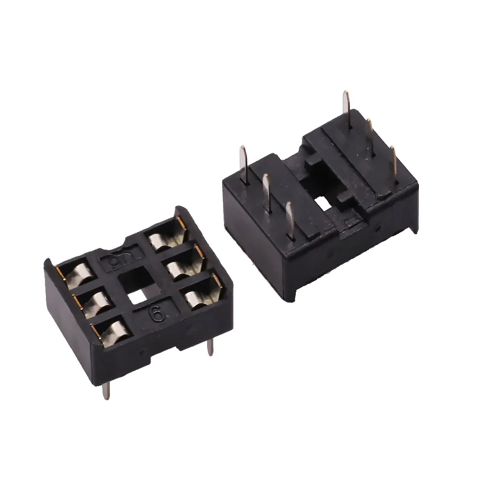 Thumbnail: DIL  DIP SIP IC Socket Holder Adaptor Solder  6 8 14 16 18 20 24 28 32 40 Pin