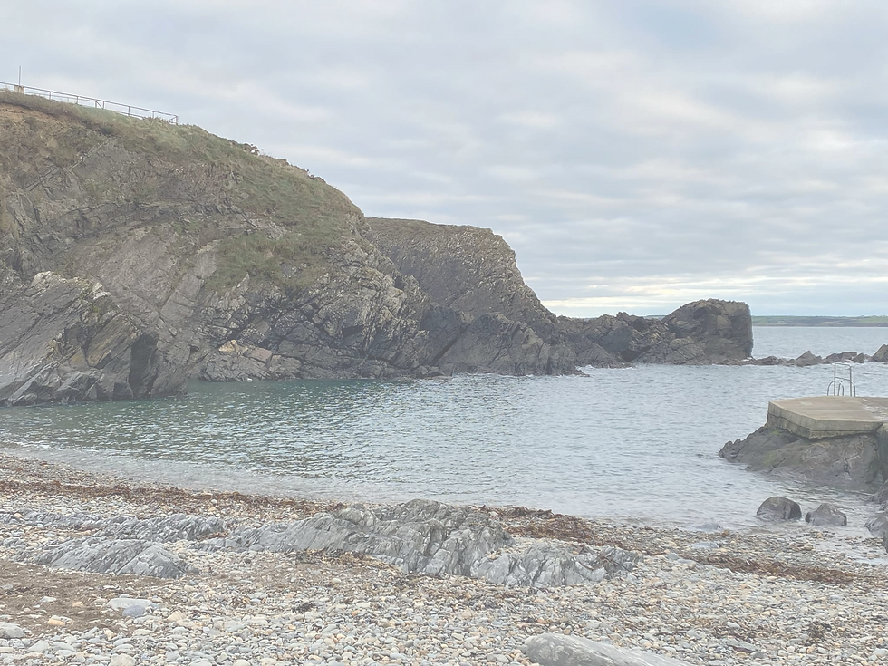A rocky shore in Ireland, where Ash Tree Life Coaching is based