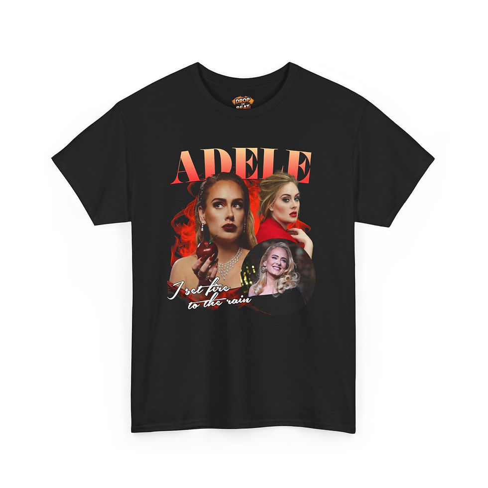 Thumbnail: Adele 'I Set Fire To The Rain' Mashup Unisex T-Shirt