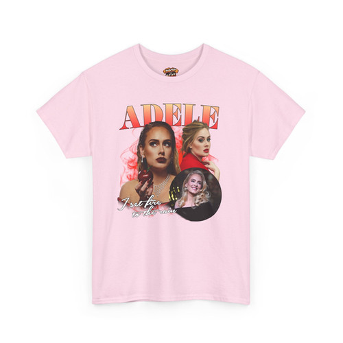 Adele 長袖Tシャツ XLサイズ Adele 'I Set Fire To The Rain' Mashup Unisex T-Shirt | Drop The