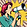 Woman shouting into a bullhorn on a transparent background