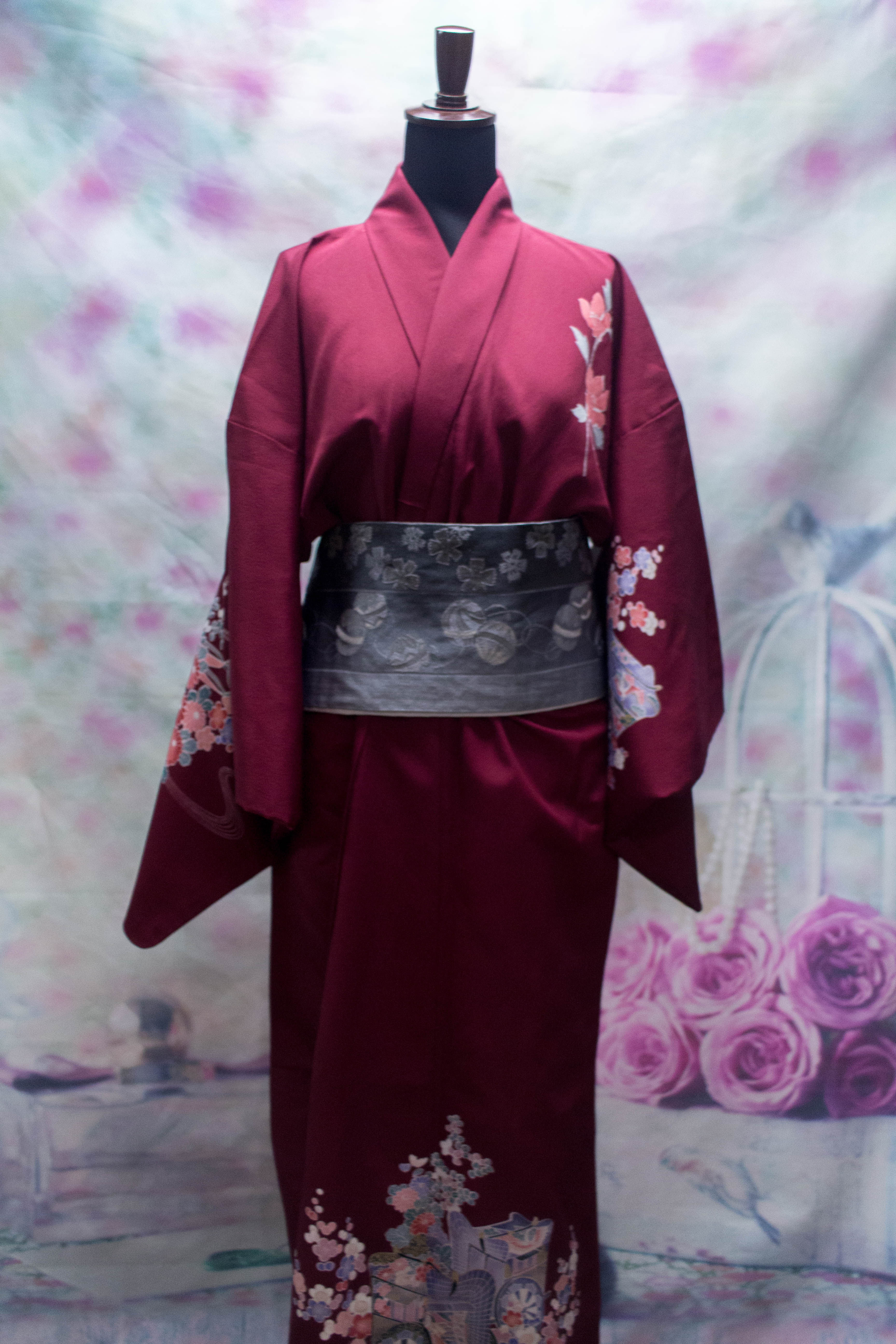 御所車の訪問着　＃３２