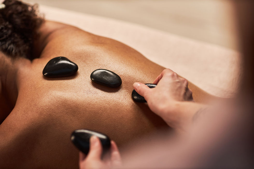Hot stone massage treatment at Camelot Spa Southern Sun Rosebank