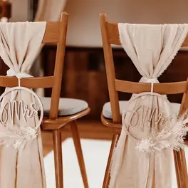 Dekorelli All White Wedding Boho Brückenbaron