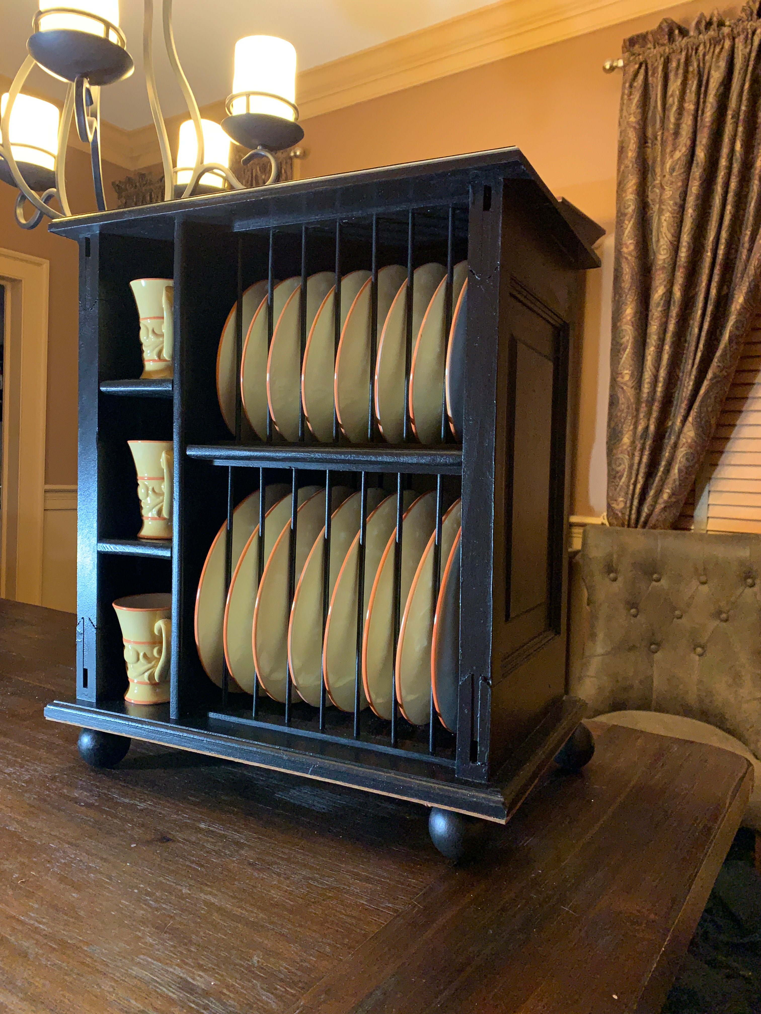 TABLE TOP PLATE RACK FOR 8