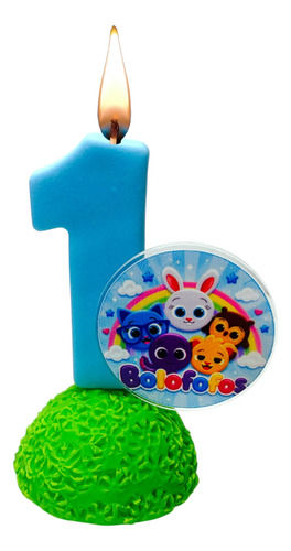 Vela Biscuit Linha Essencial Bolofofo Pronta Entrega Escolher A Idade 1 Ano
