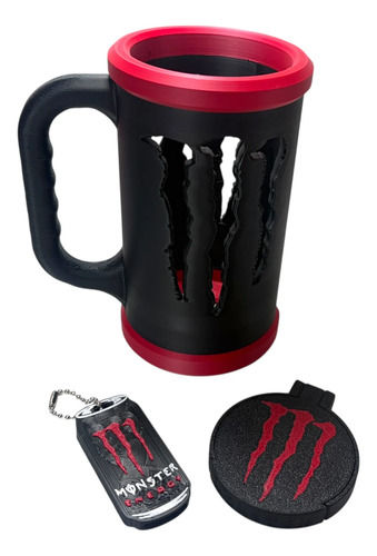 Miniatura: Kit Caneca Porta Lata Energético Copo Cores Pronta Entrega