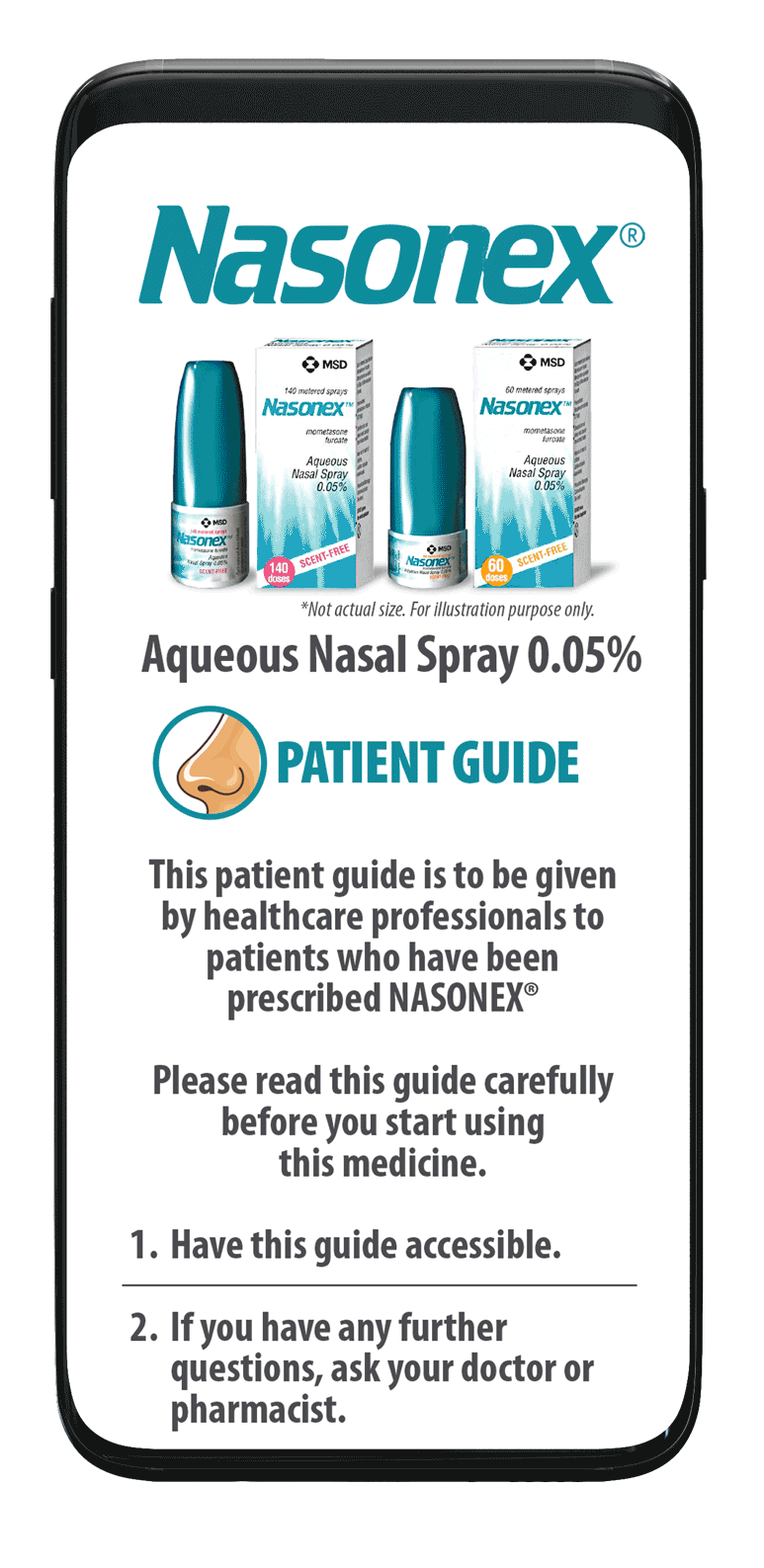 Medical - Nasonex Patient Guide Animation 