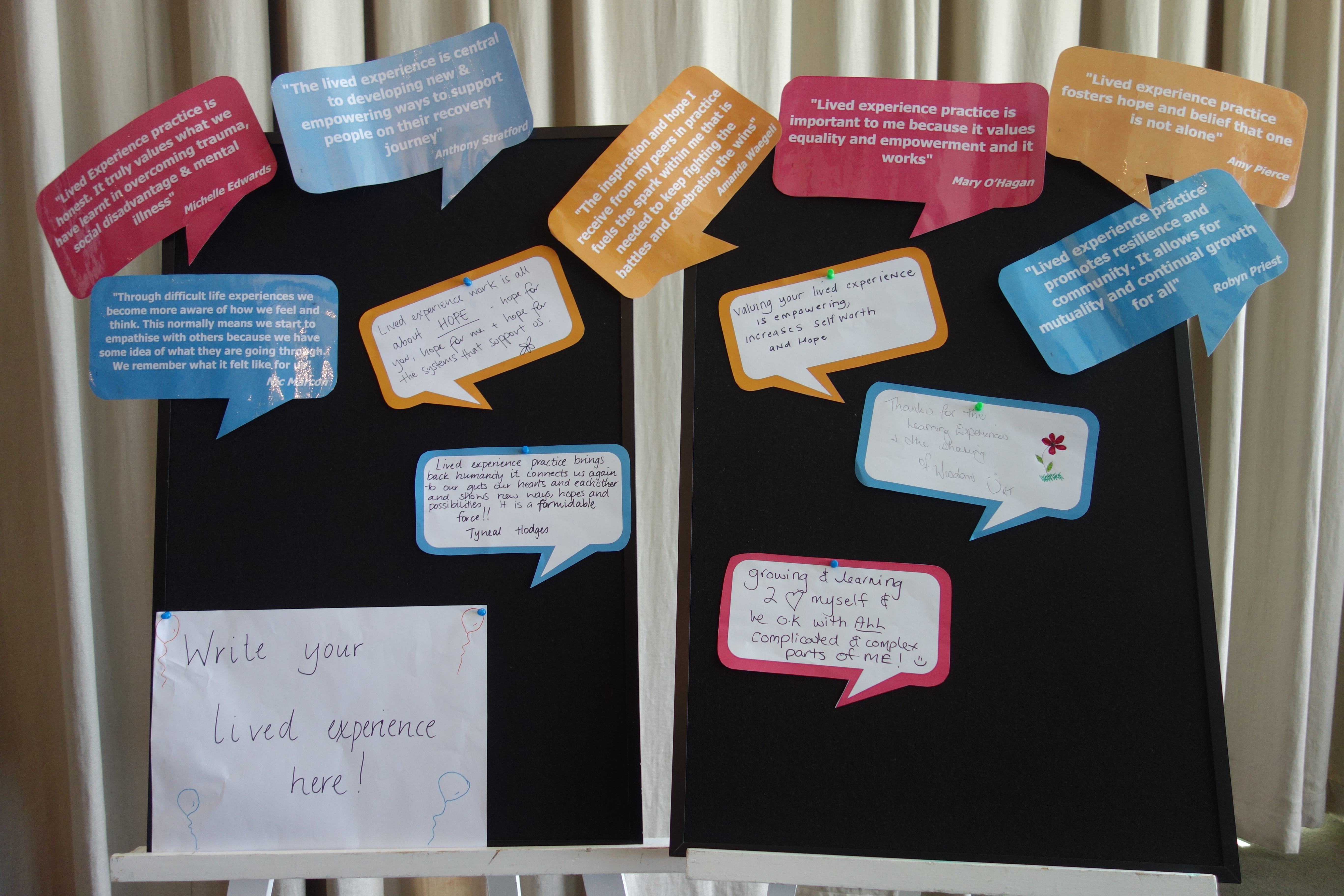 Lived Experience Quote Wall