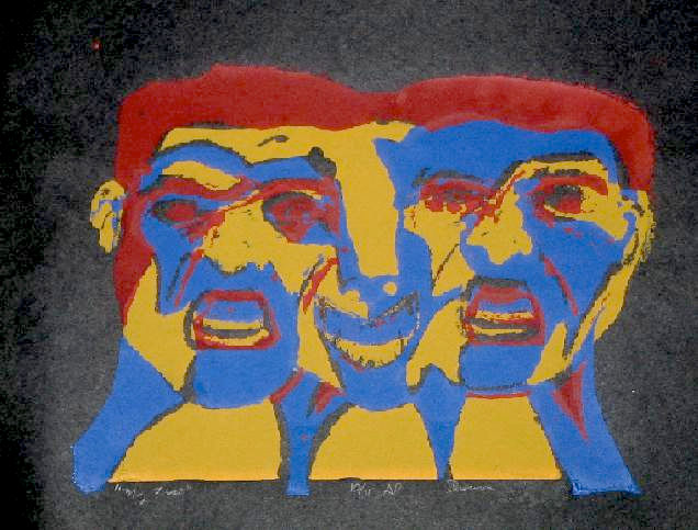 "Self Portrait," Screenprint
