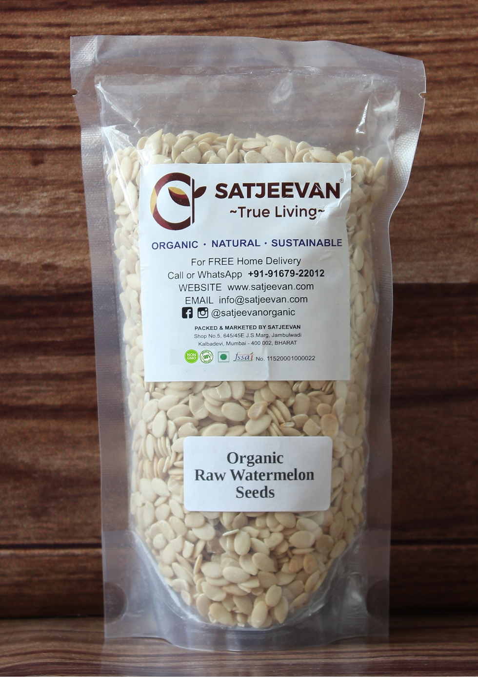 Satjeevan Organic Raw Watermelon Seeds