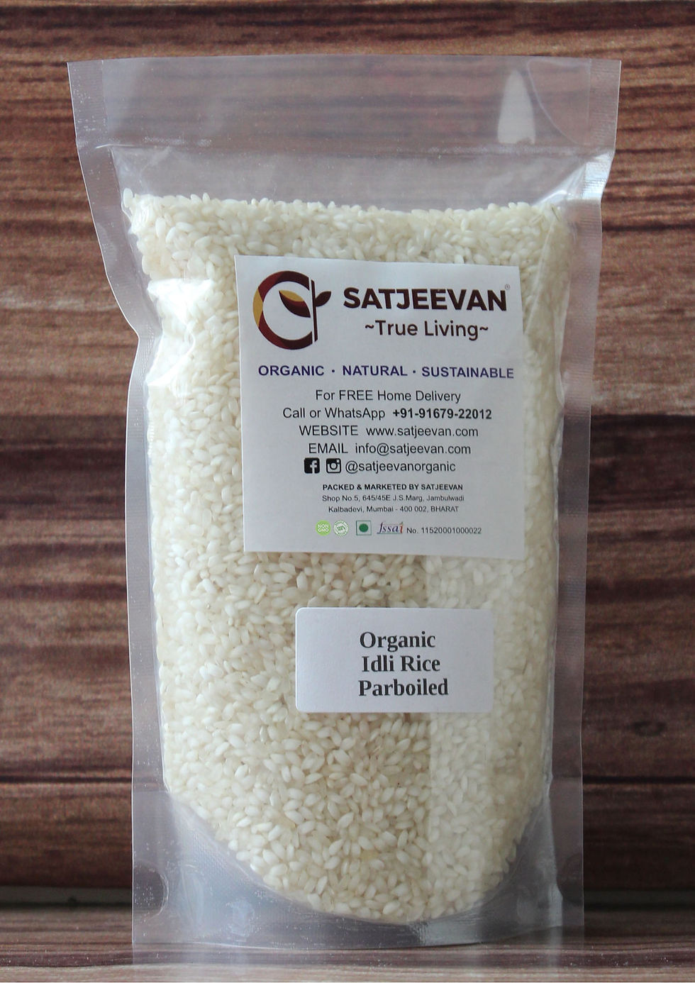 Thumbnail: Satjeevan Organic Idli Rice Parboiled