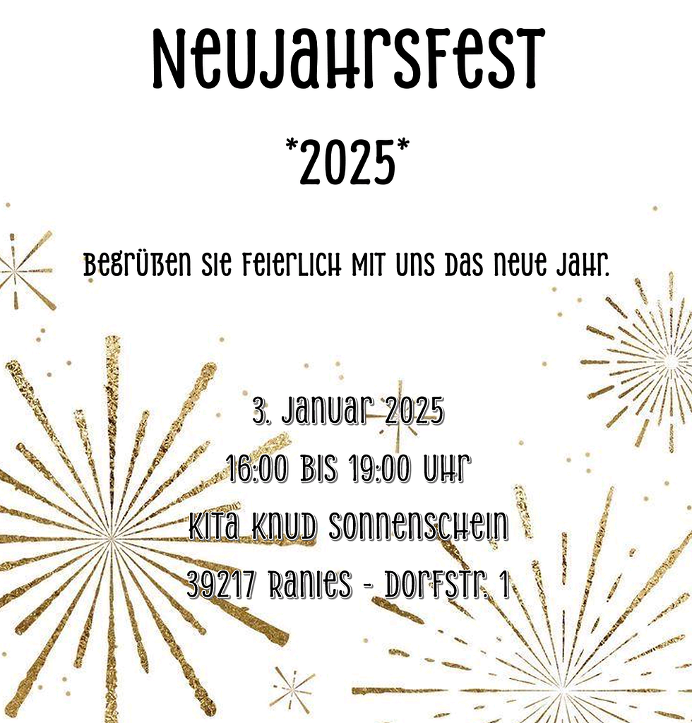 Neujahrsfest Kindergarten 