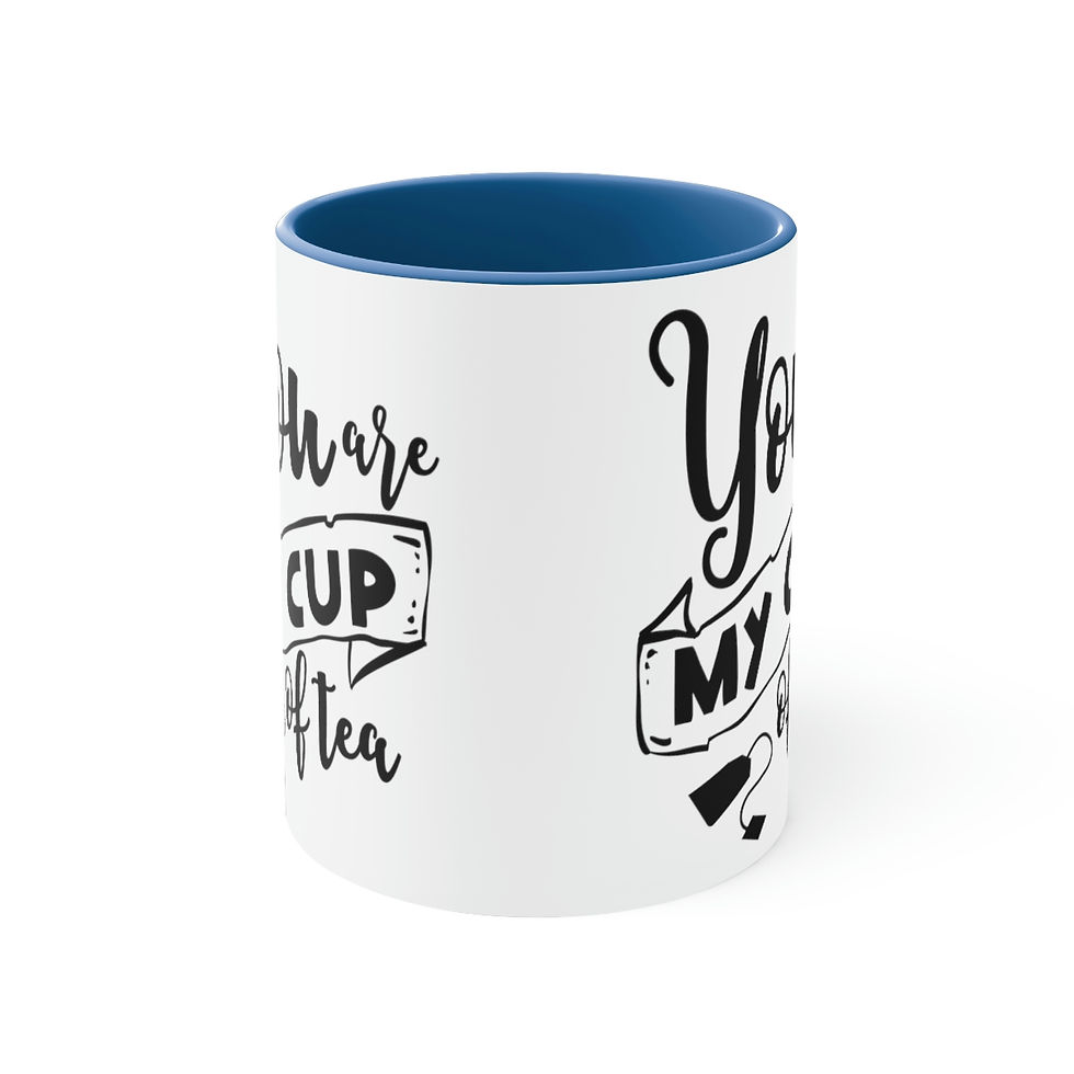 Thumbnail: Accent Coffee Mug, 11oz "You're My Cup of Tea"