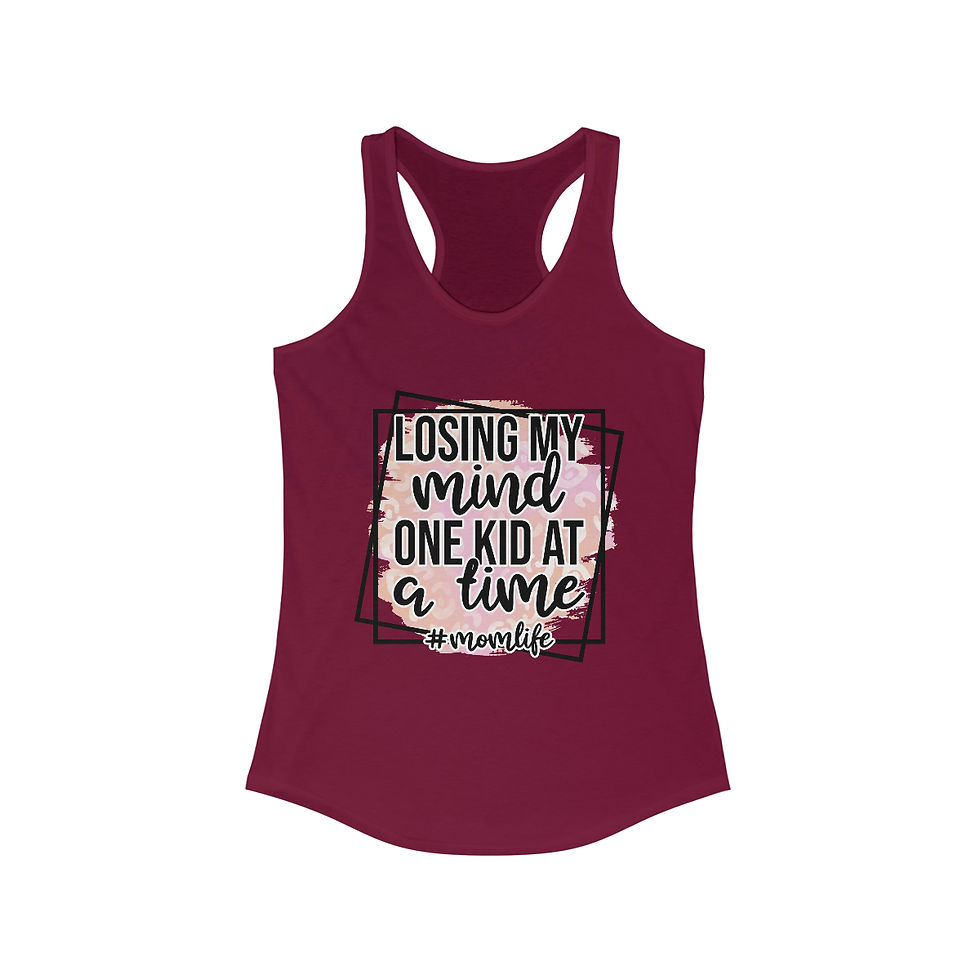 Thumbnail: Women's Ideal Racerback Tank "Mom Life"