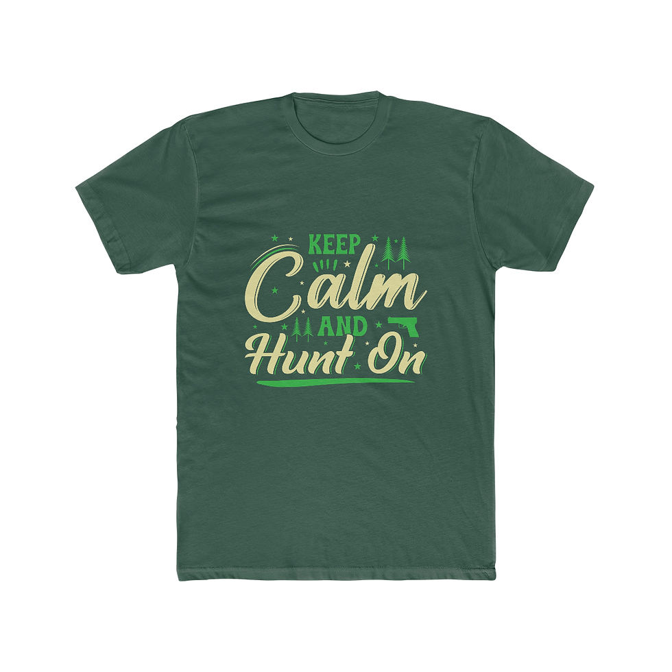 Thumbnail: Men's Cotton Crew Tee "Keep Calm and Hunt On"