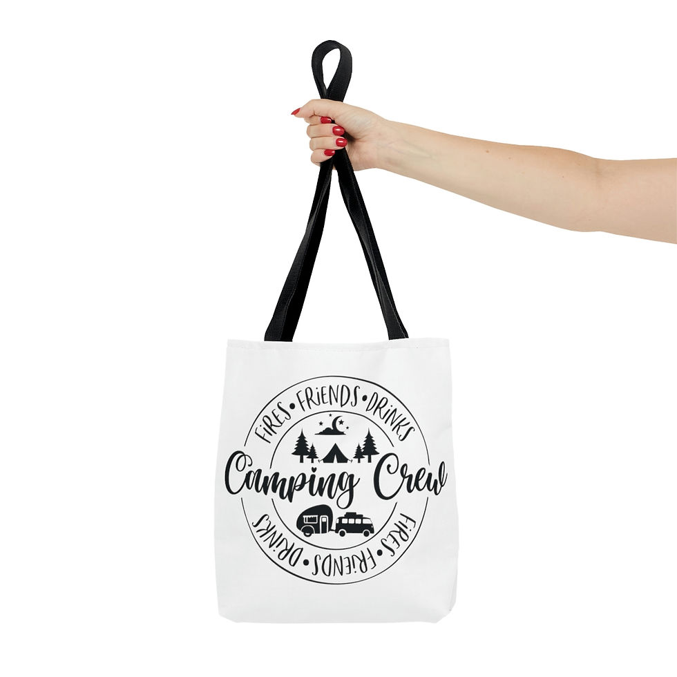 Thumbnail: Camping Crew AOP Tote Bag