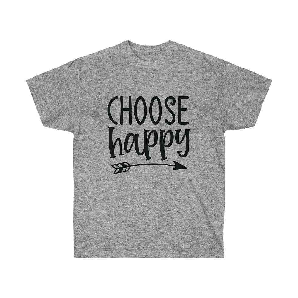 Thumbnail: Ultra Cotton Tee "Choose Happy"