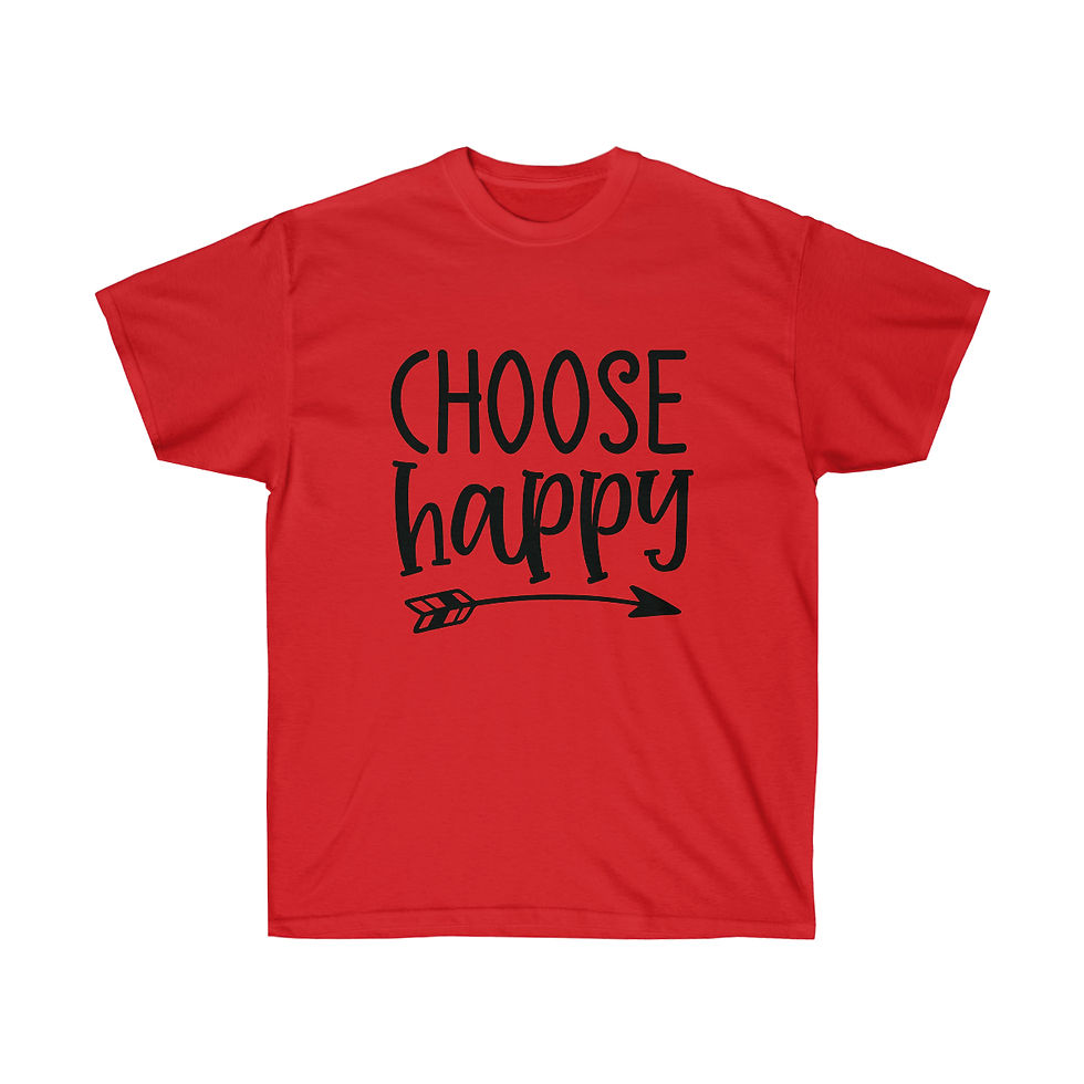 Thumbnail: Ultra Cotton Tee "Choose Happy"