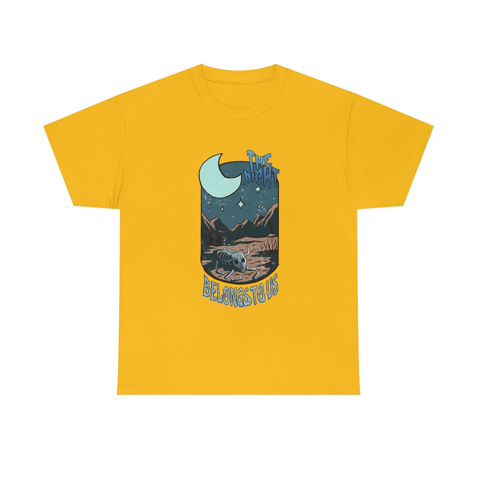 Thumbnail: Cotton Tee "The Night Belongs to Us"