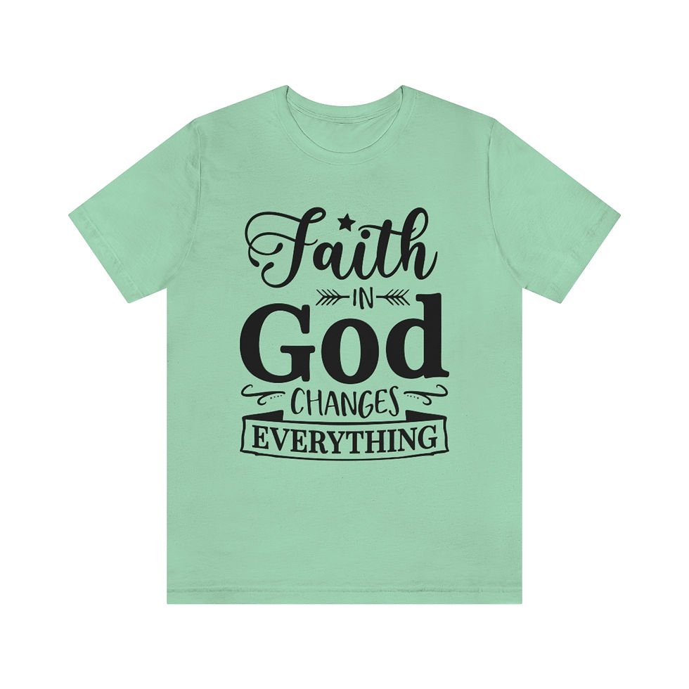 Thumbnail: Faith in God Jersey Short Sleeve Tee