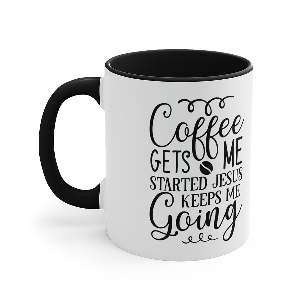 Thumbnail: Accent Coffee Mug, 11oz "Coffee & Jesus"